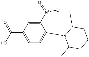4-(2,6-dimethylpiperidin-1-yl)-3-nitrobenzoic acid