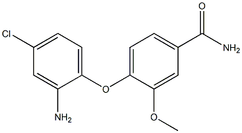 4-(2-amino-4-chlorophenoxy)-3-methoxybenzamide 结构式