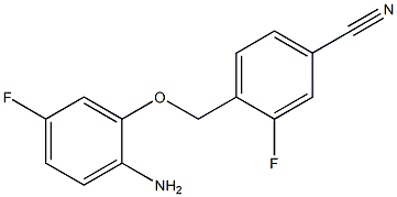 4-(2-amino-5-fluorophenoxymethyl)-3-fluorobenzonitrile