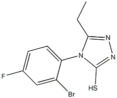 4-(2-bromo-4-fluorophenyl)-5-ethyl-4H-1,2,4-triazole-3-thiol