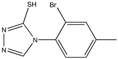 4-(2-bromo-4-methylphenyl)-4H-1,2,4-triazole-3-thiol,,结构式