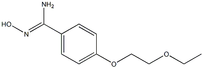 4-(2-ethoxyethoxy)-N'-hydroxybenzene-1-carboximidamide 结构式