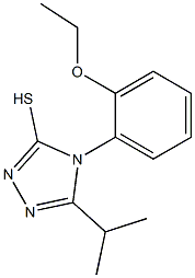 4-(2-ethoxyphenyl)-5-(propan-2-yl)-4H-1,2,4-triazole-3-thiol Struktur