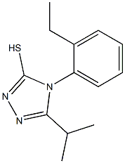 4-(2-ethylphenyl)-5-(propan-2-yl)-4H-1,2,4-triazole-3-thiol Structure