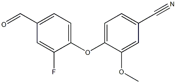 4-(2-fluoro-4-formylphenoxy)-3-methoxybenzonitrile Structure