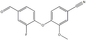 4-(2-fluoro-4-formylphenoxy)-3-methoxybenzonitrile 结构式