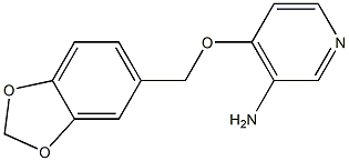 4-(2H-1,3-benzodioxol-5-ylmethoxy)pyridin-3-amine Structure
