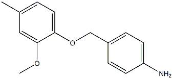 4-(2-methoxy-4-methylphenoxymethyl)aniline 化学構造式