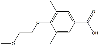 4-(2-methoxyethoxy)-3,5-dimethylbenzoic acid,,结构式