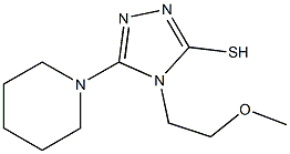 4-(2-methoxyethyl)-5-piperidin-1-yl-4H-1,2,4-triazole-3-thiol Struktur