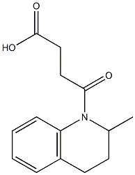 4-(2-methyl-1,2,3,4-tetrahydroquinolin-1-yl)-4-oxobutanoic acid,,结构式