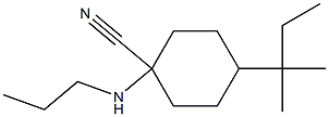 4-(2-methylbutan-2-yl)-1-(propylamino)cyclohexane-1-carbonitrile