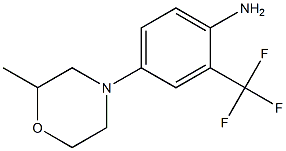 4-(2-methylmorpholin-4-yl)-2-(trifluoromethyl)aniline,,结构式