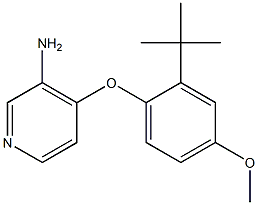 4-(2-tert-butyl-4-methoxyphenoxy)pyridin-3-amine Struktur