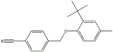  4-(2-tert-butyl-4-methylphenoxymethyl)benzonitrile