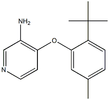 4-(2-tert-butyl-5-methylphenoxy)pyridin-3-amine 结构式