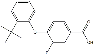 4-(2-tert-butylphenoxy)-3-fluorobenzoic acid Structure