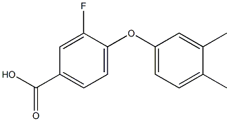 4-(3,4-dimethylphenoxy)-3-fluorobenzoic acid Structure