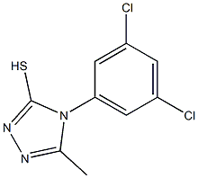 4-(3,5-dichlorophenyl)-5-methyl-4H-1,2,4-triazole-3-thiol Struktur