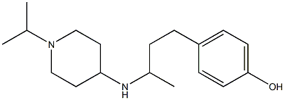 4-(3-{[1-(propan-2-yl)piperidin-4-yl]amino}butyl)phenol 结构式