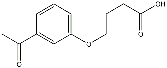 4-(3-acetylphenoxy)butanoic acid,,结构式