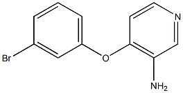 4-(3-bromophenoxy)pyridin-3-amine 化学構造式