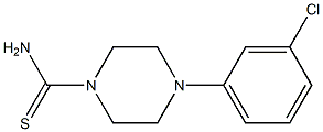 4-(3-chlorophenyl)piperazine-1-carbothioamide Struktur