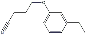 4-(3-ethylphenoxy)butanenitrile Structure