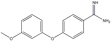 4-(3-methoxyphenoxy)benzene-1-carboximidamide,,结构式