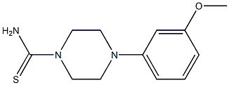 4-(3-methoxyphenyl)piperazine-1-carbothioamide