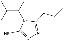 4-(3-methylbutan-2-yl)-5-propyl-4H-1,2,4-triazole-3-thiol Struktur