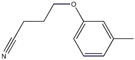 4-(3-methylphenoxy)butanenitrile Struktur