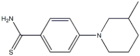 4-(3-methylpiperidin-1-yl)benzene-1-carbothioamide 化学構造式