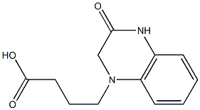 4-(3-oxo-1,2,3,4-tetrahydroquinoxalin-1-yl)butanoic acid 结构式