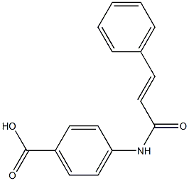 4-(3-phenylprop-2-enamido)benzoic acid Structure