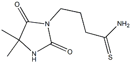 4-(4,4-dimethyl-2,5-dioxoimidazolidin-1-yl)butanethioamide,,结构式