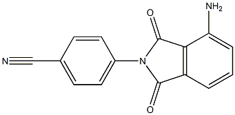 4-(4-amino-1,3-dioxo-2,3-dihydro-1H-isoindol-2-yl)benzonitrile Structure