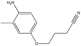 4-(4-amino-3-methylphenoxy)butanenitrile,,结构式