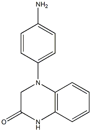 4-(4-aminophenyl)-1,2,3,4-tetrahydroquinoxalin-2-one Struktur