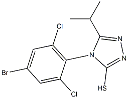  4-(4-bromo-2,6-dichlorophenyl)-5-(propan-2-yl)-4H-1,2,4-triazole-3-thiol