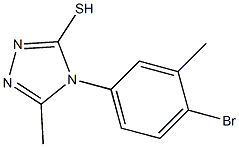 4-(4-bromo-3-methylphenyl)-5-methyl-4H-1,2,4-triazole-3-thiol Structure