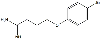 4-(4-bromophenoxy)butanimidamide 化学構造式