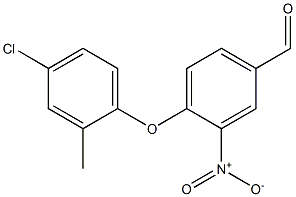 4-(4-chloro-2-methylphenoxy)-3-nitrobenzaldehyde Struktur