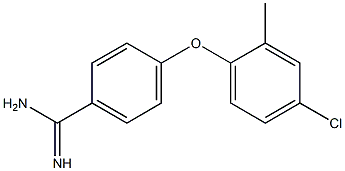 4-(4-chloro-2-methylphenoxy)benzene-1-carboximidamide Structure