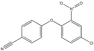 4-(4-chloro-2-nitrophenoxy)benzonitrile,,结构式