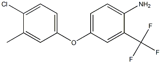 4-(4-chloro-3-methylphenoxy)-2-(trifluoromethyl)aniline 化学構造式