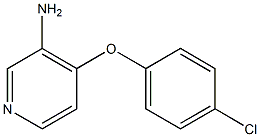 4-(4-chlorophenoxy)pyridin-3-amine,,结构式