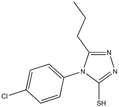 4-(4-chlorophenyl)-5-propyl-4H-1,2,4-triazole-3-thiol 结构式