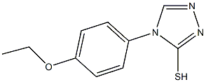 4-(4-ethoxyphenyl)-4H-1,2,4-triazole-3-thiol 化学構造式