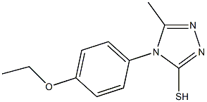 4-(4-ethoxyphenyl)-5-methyl-4H-1,2,4-triazole-3-thiol Struktur